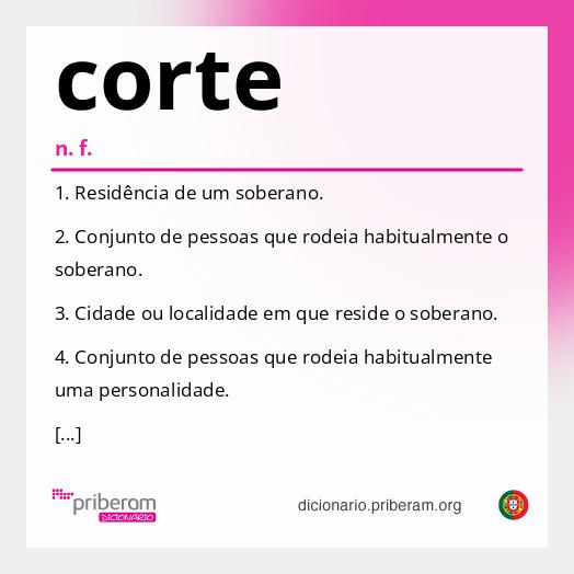 Significado de corte